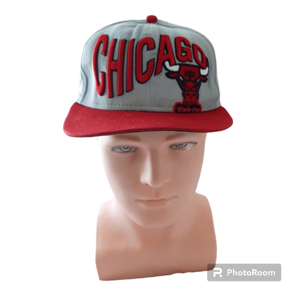 New Era Basketball Cap, Chicago Bulls, One Size Fits Most,  Red and Gray